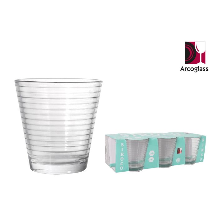 Set de 6 vasos Siroco Rings 250 ml - La Mediterranea (12 Cajas) Set de 6 vasos Siroco Rings 250 ml - La Mediterranea (12 Cajas)