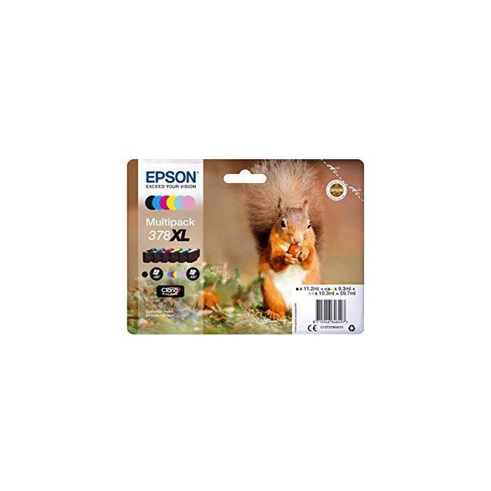 Epson Tinta Bk - C - M - Y - Cclaro - Mclaro Claria Photo Xp8500 - Nº 378XL Epson Tinta Bk - C - M - Y - Cclaro - Mclaro Claria Photo Xp8500 - Nº 378XL
