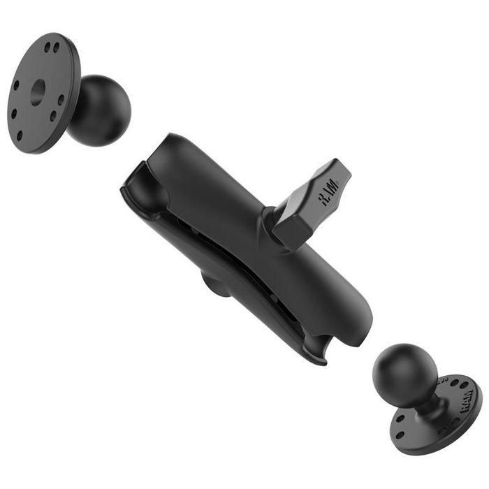 RAM Mounts RAM Double Ball Mount with Two Round Plates 1