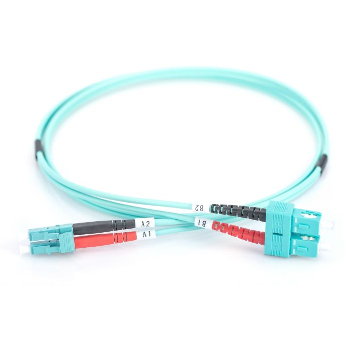 DIGITUS LWL Patchkabel LC -> SC 2.00m Multimode Duplex OM3 2