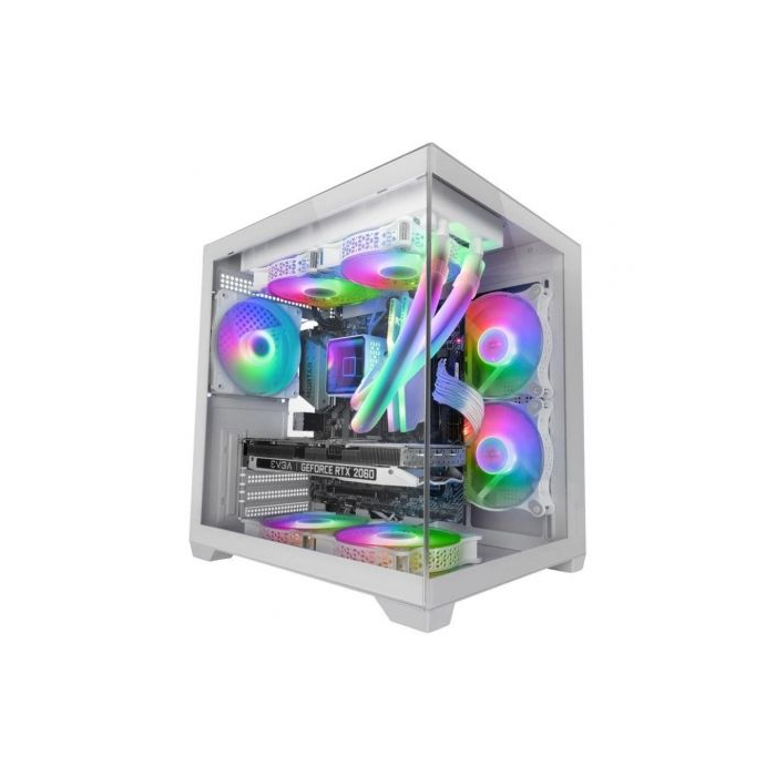 Caja Gaming Minitorre Mars Gaming MC-VIEW2/ Blanca Caja Gaming Minitorre Mars Gaming MC-VIEW2/ Blanca