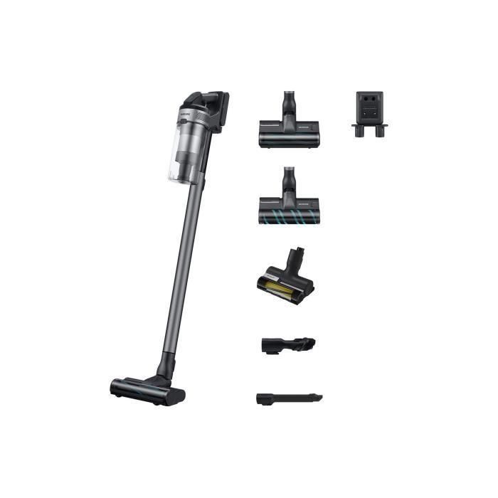 SAMSUNG Jet 75E Complete VS20B75CR5 - Aspirador Escoba Inalámbrico - Potencia 200 AW - Autonomía 60 min - Estación de pared - 3 cepillos SAMSUNG Jet 75E Complete VS20B75CR5 - Aspirador Escoba Inalámbrico - Potencia 200 AW - Autonomía 60 min - Estación de pared - 3 cepillos