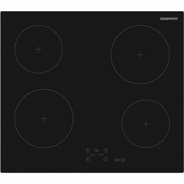 Daewoo BH6VTF27BNM Placa Vitrocerámica 4 fuegos 60 cm Negro 0 Daewoo BH6VTF27BNM Placa Vitrocerámica 4 fuegos 60 cm Negro 0