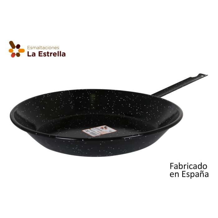 La Estrella - Sarten Llana Bordonada 32 cm "Jaspeada" - Sartén de 32 cm de diámetro, ideal para cocina profesional y hogar (10 Unidades) La Estrella - Sarten Llana Bordonada 32 cm "Jaspeada" - Sartén de 32 cm de diámetro, ideal para cocina profesional y hogar (10 Unidades)