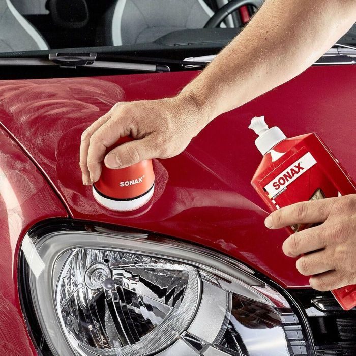 SONAX SX02964000 Pulimento Cera para Coches Rojos Metalizados - Abrillantador con Pigmentos Rojos, Elimina Arañazos, Restaura Brillo 500ml 2 SONAX SX02964000 Pulimento Cera para Coches Rojos Metalizados - Abrillantador con Pigmentos Rojos, Elimina Arañazos, Restaura Brillo 500ml 2