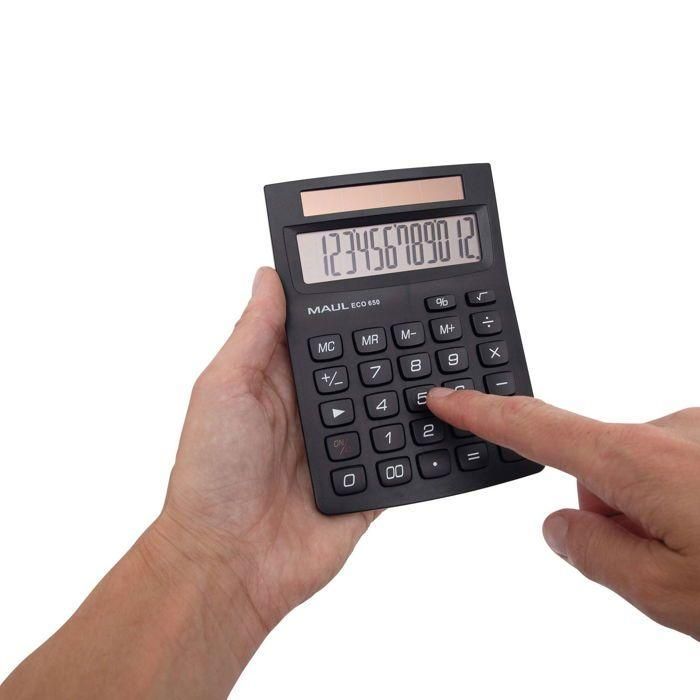Calculadora de escritorio - MAUL - ECO 650 - 12 dígitos - Negra 3