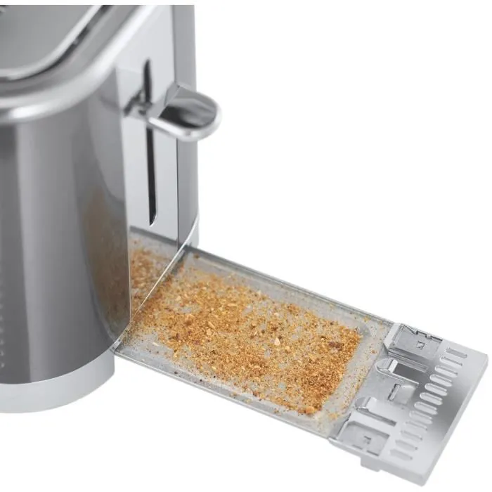 Russell Hobbs 25250-56 Geo Steel Tostadora 4 Funciones Temperatura Ajustable Calentador Pinzas Acero Inoxidable 3