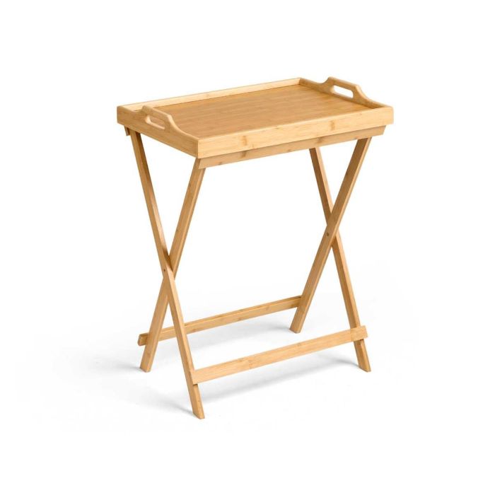 Kinvara Mesa Plegable de Bambú Natural 50x36x64,5 cm para Exterior o Interior (4 Unidades) 1 Kinvara Mesa Plegable de Bambú Natural 50x36x64,5 cm para Exterior o Interior (4 Unidades) 1