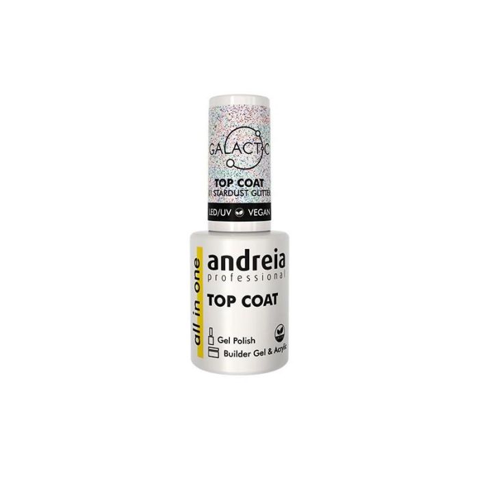 Andreia Top Coat Galactic Color 01 Stardust Glitter 10.5 ml