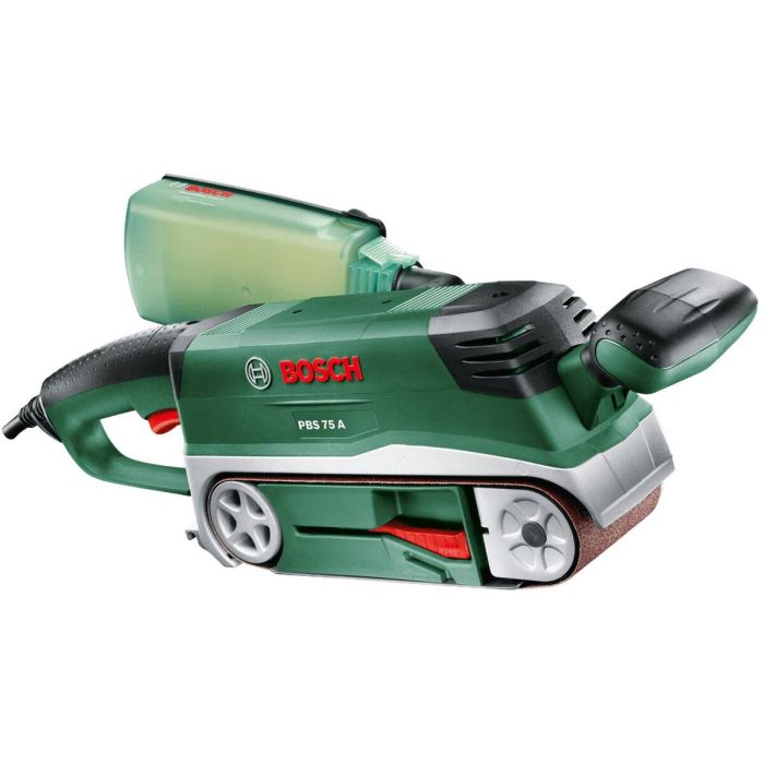 Bosch PBS 75 A Lijadora de banda 710W, Superficie de lijado 76x165 mm, Correa 75x533 mm, Velocidad 350 m/min 10 Bosch PBS 75 A Lijadora de banda 710W, Superficie de lijado 76x165 mm, Correa 75x533 mm, Velocidad 350 m/min 10