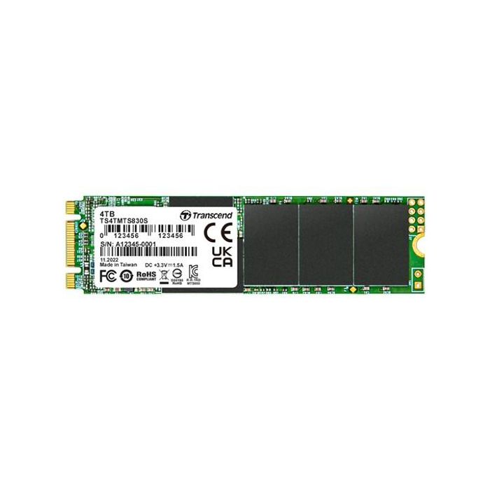 Transcend SSD M.2 2280 SATA III B+M Key 4TB TLC para Portátiles y PC de Sobremesa
