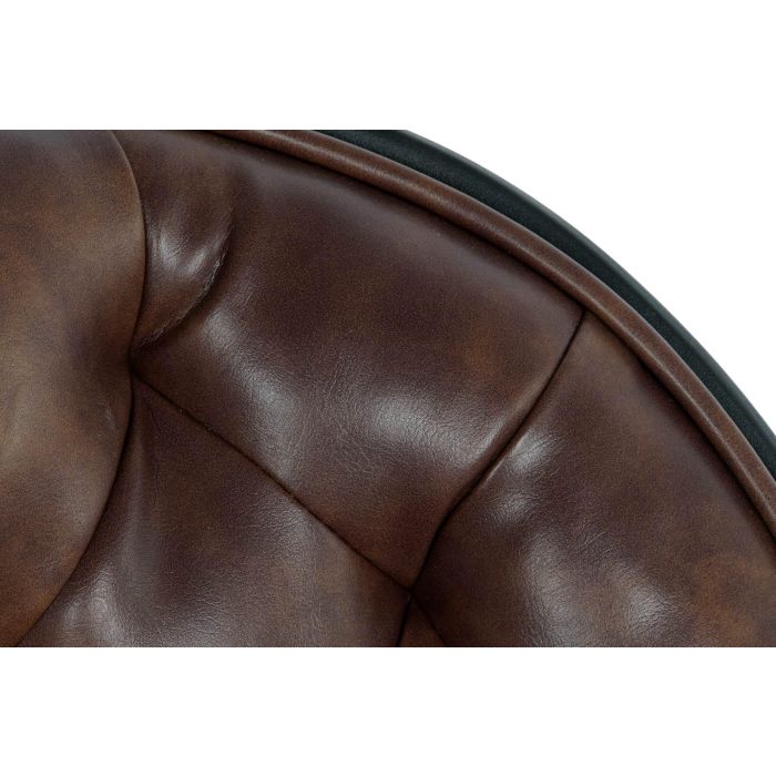 DKD Home Decor Silla Vintage Marrón Oscuro con Ruedas de PP y Metal, 57.5 x 83 x 47.5 cm, capacidad 89 kg 3 DKD Home Decor Silla Vintage Marrón Oscuro con Ruedas de PP y Metal, 57.5 x 83 x 47.5 cm, capacidad 89 kg 3