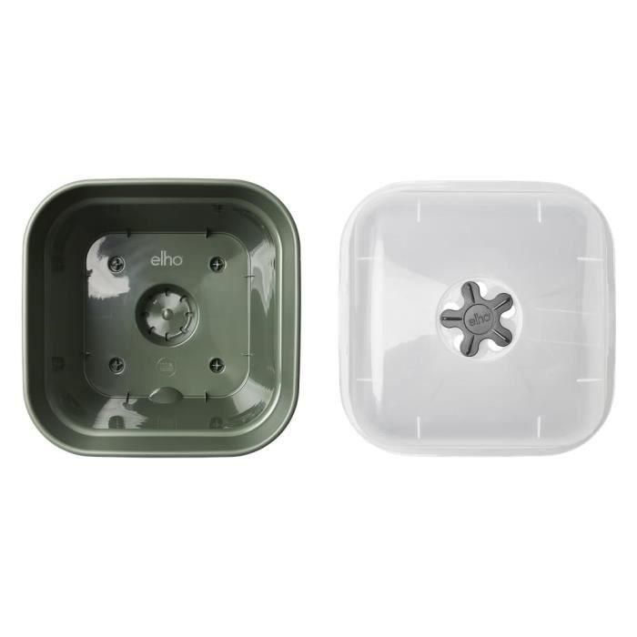 Elho 6662903536000 Green Basics Maceta de Cultivo Cuadrada Ø 35 cm 14 L Plástico Verde 4 Elho 6662903536000 Green Basics Maceta de Cultivo Cuadrada Ø 35 cm 14 L Plástico Verde 4