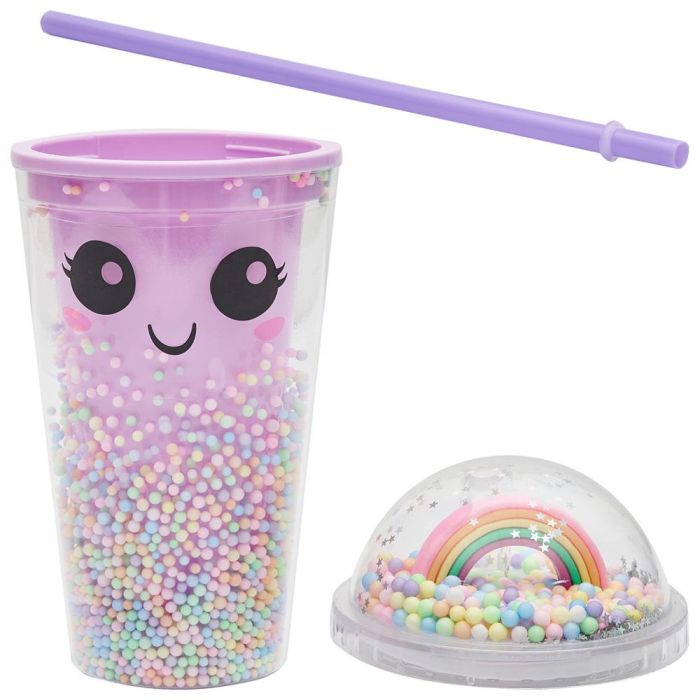 The Concept Factory Mug con Pajita Kawaii 350 ml - Diseños Surtidos