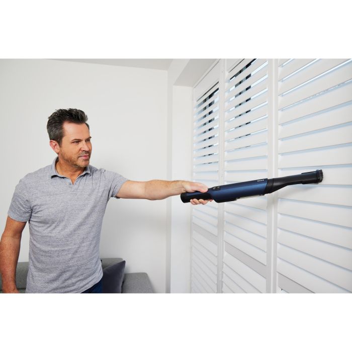 Shark Aspirador de mano WV270EU, Secar, HEPA, Sin bolsa, Azul, Batería, 15 min 4