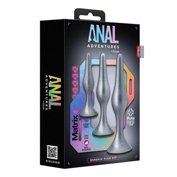 Plug Anal Blush Adventures Gris 1 Plug Anal Blush Adventures Gris 1