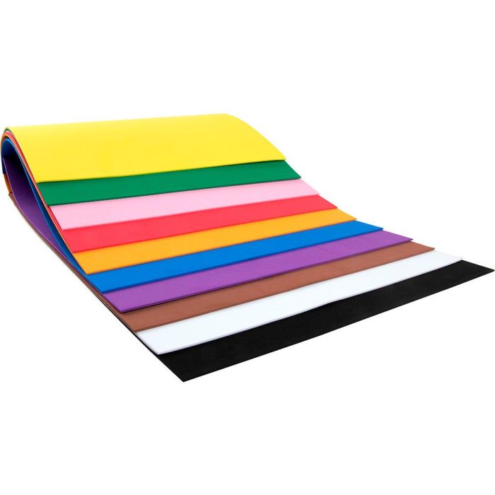 Bloc Trabajos Manuales Liderpapel Goma Eva 240x315 mm 10 Hojas Colores Surtidos 5