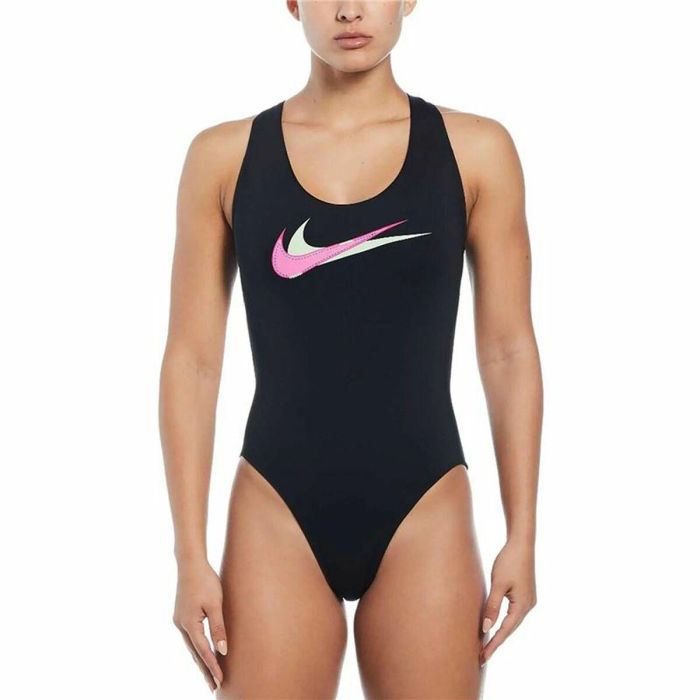 Bañador Mujer Nike Multi Logo Negro 0 Bañador Mujer Nike Multi Logo Negro 0