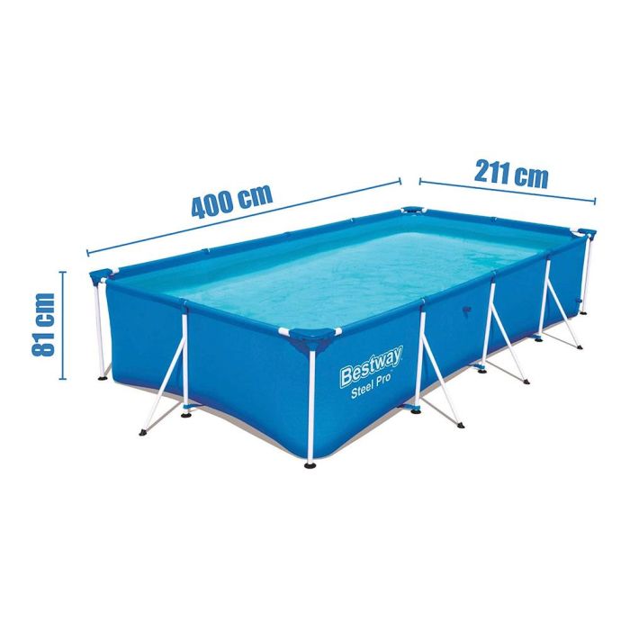 Piscina pool frame 400x211x81cm pvc bestway 56405cb 1