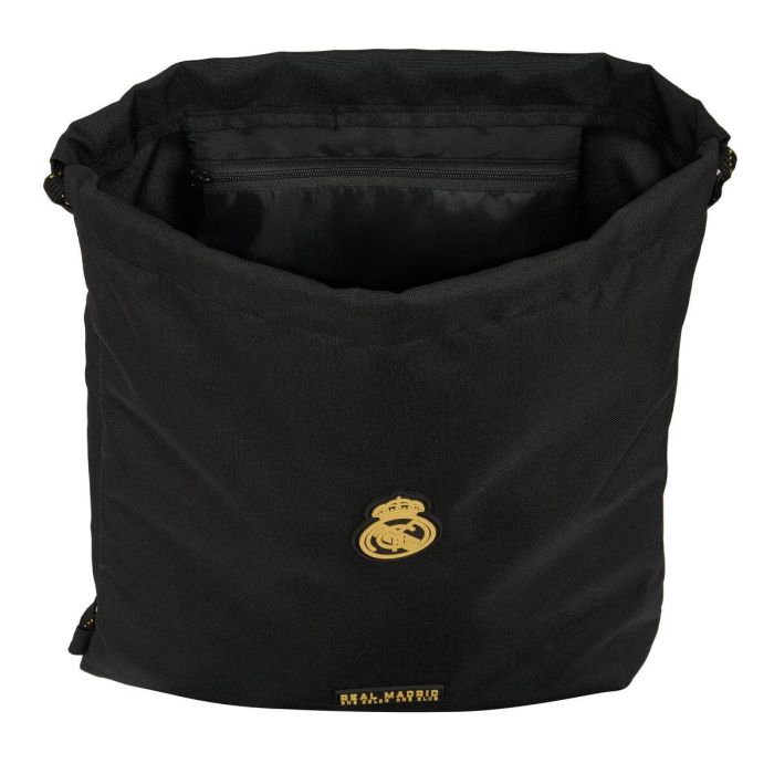Bolsa Mochila con Cuerdas Real Madrid C.F. Negro 35 x 40 x 1 cm 2 Bolsa Mochila con Cuerdas Real Madrid C.F. Negro 35 x 40 x 1 cm 2