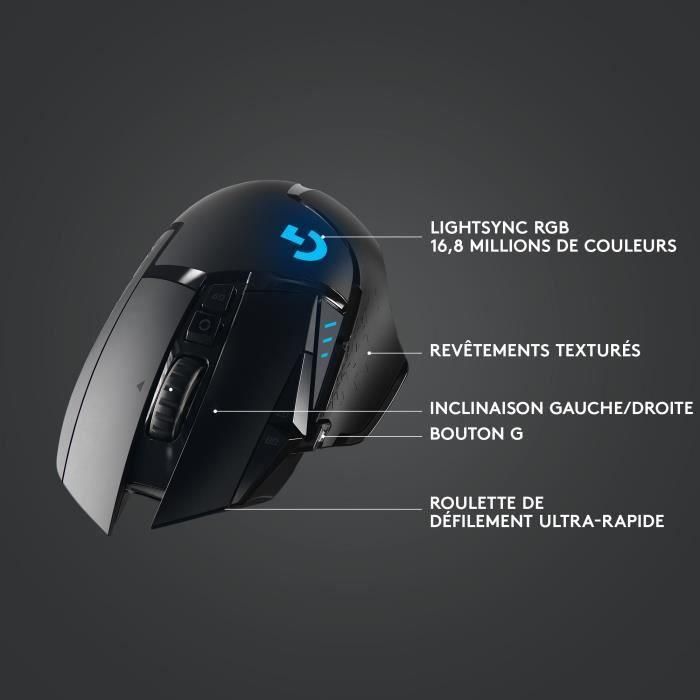 Mouse Raton Logitech G502 Lightspeed Gaming 5 Mouse Raton Logitech G502 Lightspeed Gaming 5