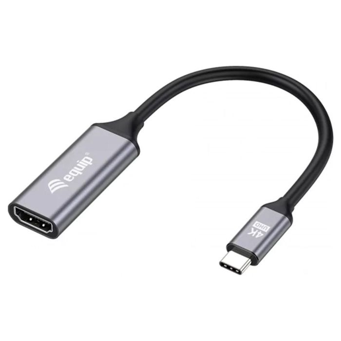 Equip Adaptador USB-C a HDMI 2.0 4K 60Hz - Cable para Conectar Portátiles, Tablets o Smartphones a Pantallas HDMI