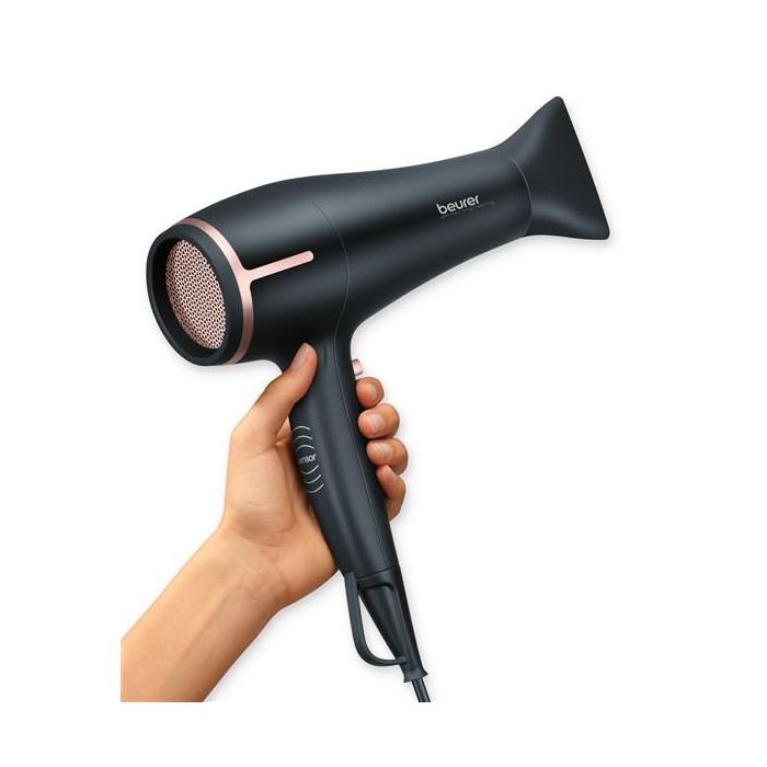 Beurer HC-60 Secador de Pelo 1.400 W con Tecnología ECO, Iónica y Sensor Táctil para Ahorro de Energía y Pelo Brillante 2
