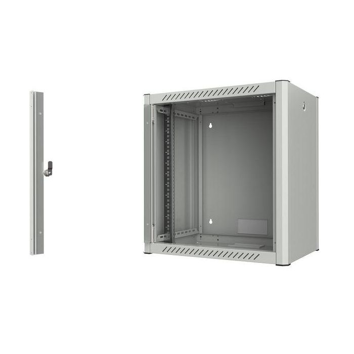 Lanview Rack Cabinet 19" 12U 60x45 Wallmount Pro con Puerta de Cristal Templado Antiestático y Paneles Laterales Desmontables 1 Lanview Rack Cabinet 19" 12U 60x45 Wallmount Pro con Puerta de Cristal Templado Antiestático y Paneles Laterales Desmontables 1