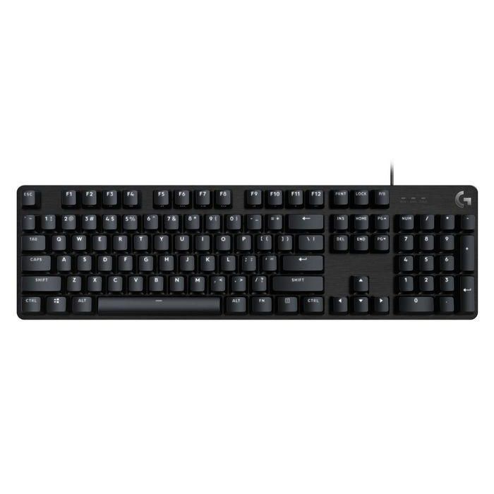 Logitech G413 SE Teclado Mecánico Gaming QWERTY US Internacional, PBT Keycaps, Retroiluminación LED Blanca, USB, Cable 1.8m 4