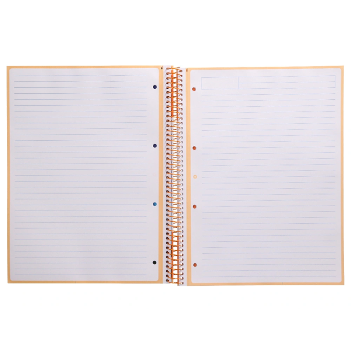 Antartik Cuaderno espiral A4 micro, 80 hojas, 90 gr, horizontal, color peach 1