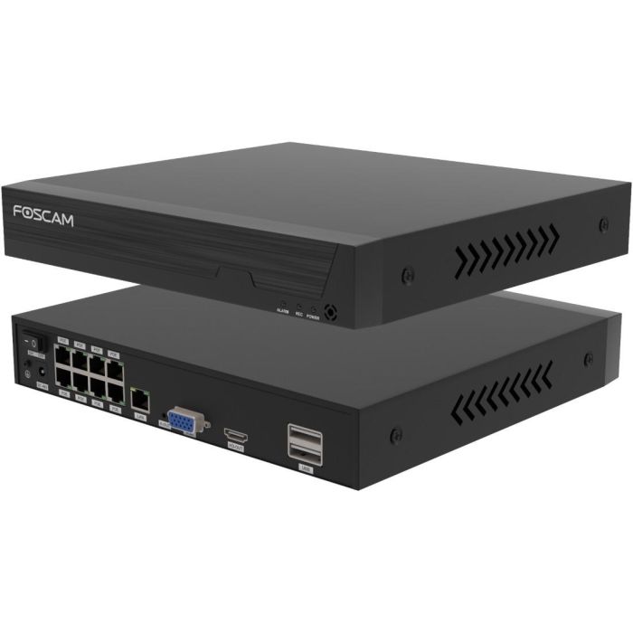 FOSCAM FNA108E-T4-2T Überwachungskameraset 4 Kameras mit Recorder Schwarz 1