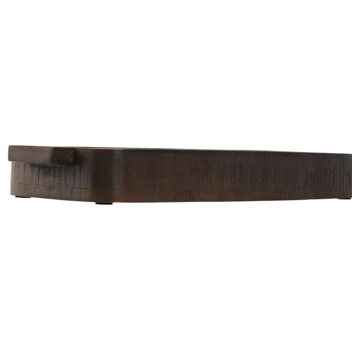 Centro de Mesa Home ESPRIT Marrón Negro Marrón claro Madera de mango Colonial 46 x 15 x 5 cm (3 Unidades) 3