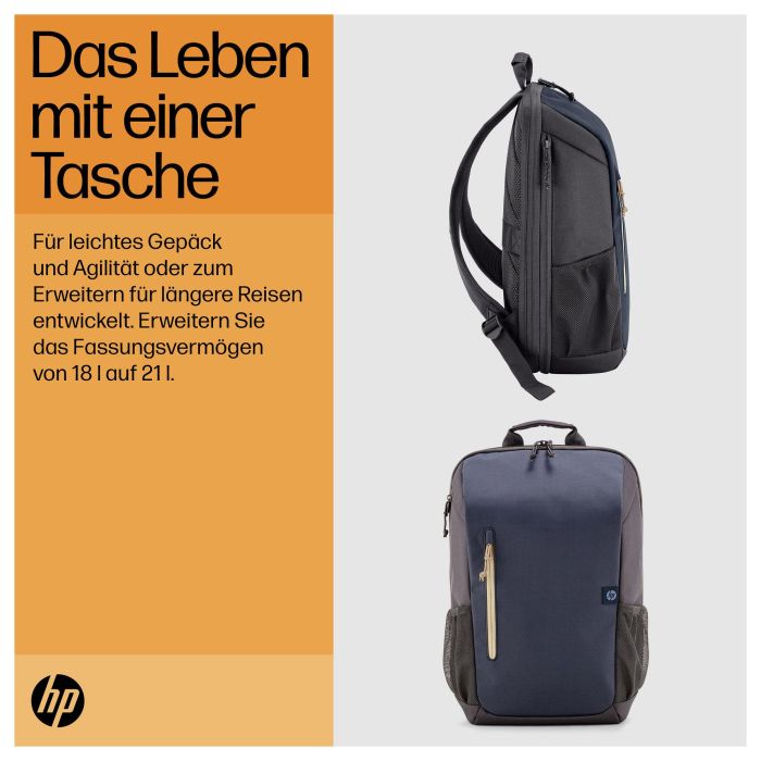 HP Mochila para Portátil de Viaje 18 Litros 15.6 Pulgadas Iron Grey HP Mochila para Portátil de Viaje 18 Litros 15.6 Pulgadas Iron Grey