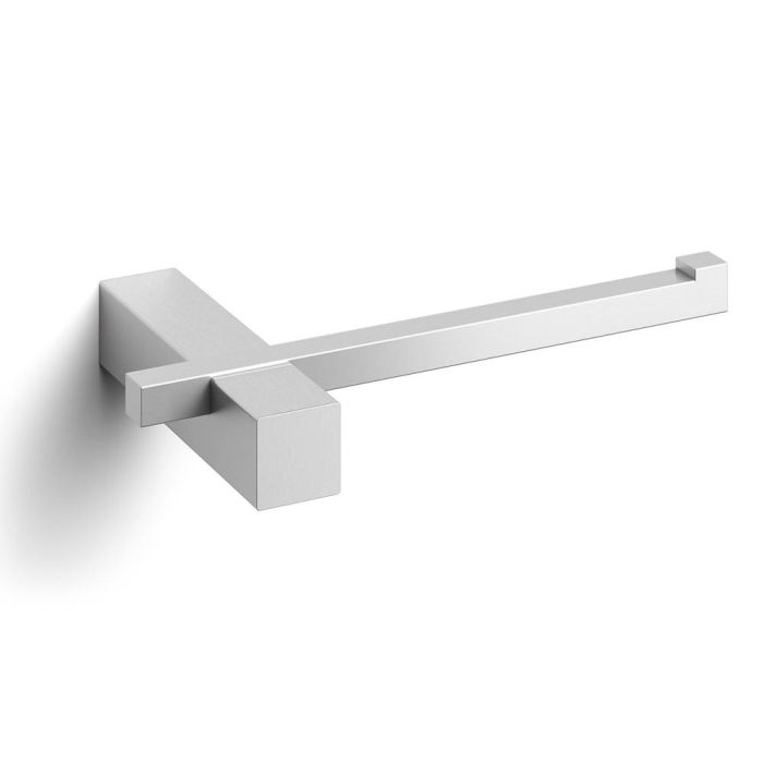 Zack Portarrollos WC Carvo Acabado Mate Cepillado para Baño - L.16,5 cm x Prof.10 cm x H.2,5 cm 1