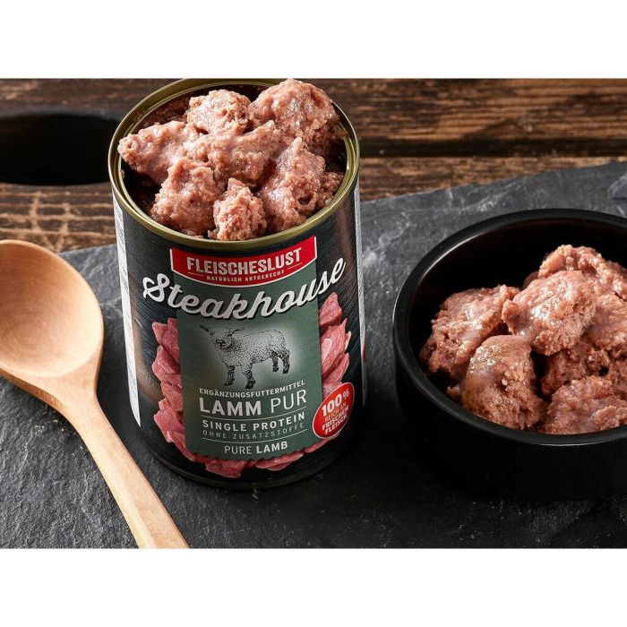 Comida húmeda Fleischeslust Pure 400 gr Cordero 4