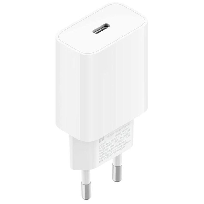 Xiaomi BHR4927GL Cargador de Pared Mi con Carga Rápida de 20W para Teléfonos y Tablets, Conexión USB-C, Color Blanco 2 Xiaomi BHR4927GL Cargador de Pared Mi con Carga Rápida de 20W para Teléfonos y Tablets, Conexión USB-C, Color Blanco 2