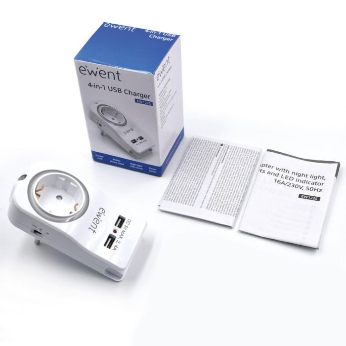 Cargador Ewent Usb 4 En 1 2 Cargador Ewent Usb 4 En 1 2