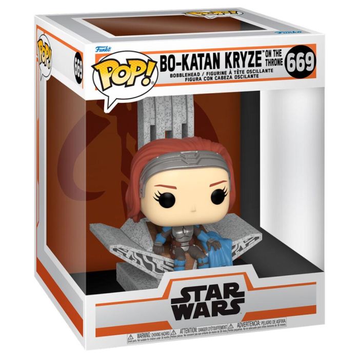 Funko Pop Deluxe Mandalorian Bo Katan en Trono - Figura de Vinilo 12-15 cm 1