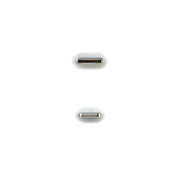 Nano Cable 10.10.0602 Cable USB Tipo-C a Lightning Macho, 2m, Blanco 2