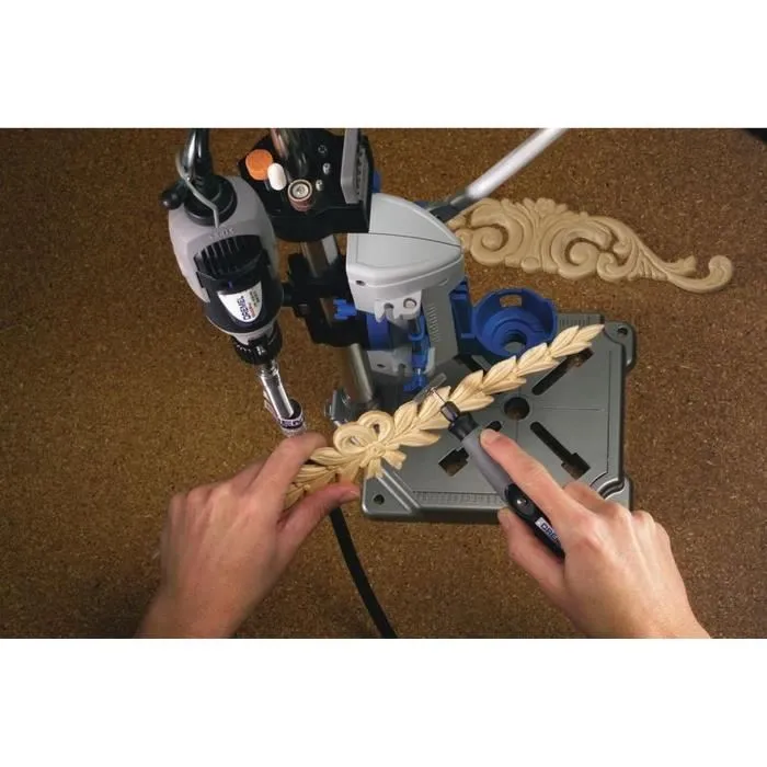 Dremel Soporte de Perforación 220 para Trabajos Estacionarios con Herramienta Dremel 3