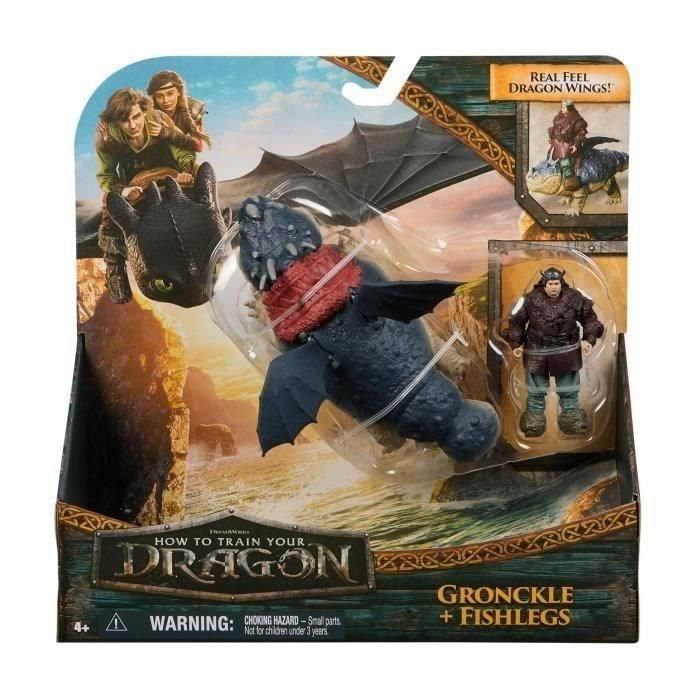 Spin Master Pack Figuras Gronckle y Fishlegs Dragones Cómo Entrenar a tu Dragón 6074006
