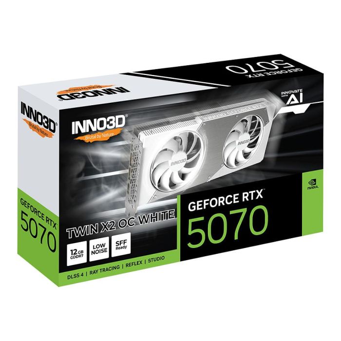 Inno3D RTX5070 TWIN X2 OC WHITE 12GB GDDR7 Tarjeta Gráfica 1