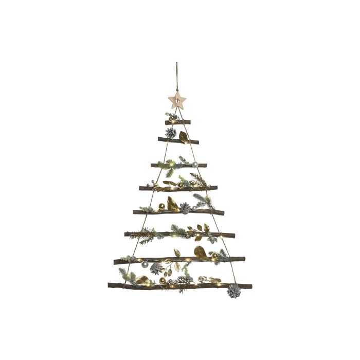 Decoracion Colgante Navidad Moderna DKD Home Decor Dorado Verde 6 x 80 x 58 cm (2 Unidades) 1
