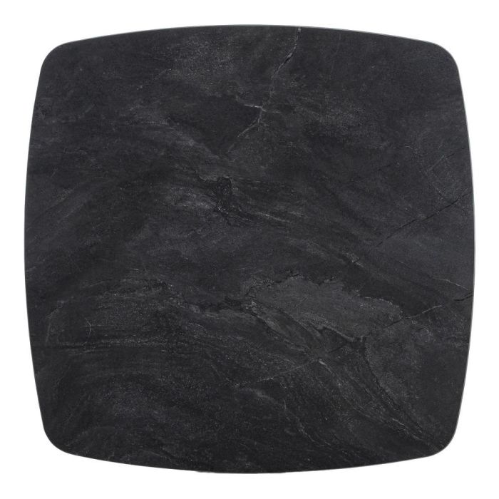 Mesa Centro Negro Piedra Sinterizada 60 X 60 X 50 cm