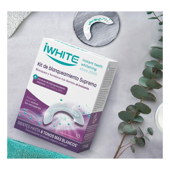 IWHITE INSTANT 2 Kit Blanqueador Dental Profesional para Resultados Inmediatos, Elimina Manchas y Fortalece el Esmalte, 1 Unidad