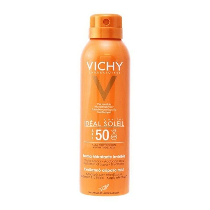 Vichy Capital Soleil Spray Protector Solar Corporal SPF50+ Invisible Tacto Seco Hipoalergénico Piel Sensible 200 ml