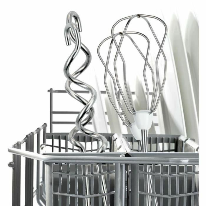 Bosch MFQ3530 Batidora de Mano 450 W con 5 Velocidades, 2 Batidores y 2 Ganchos Amasadores de Acero Inoxidable Blanco/Gris 3