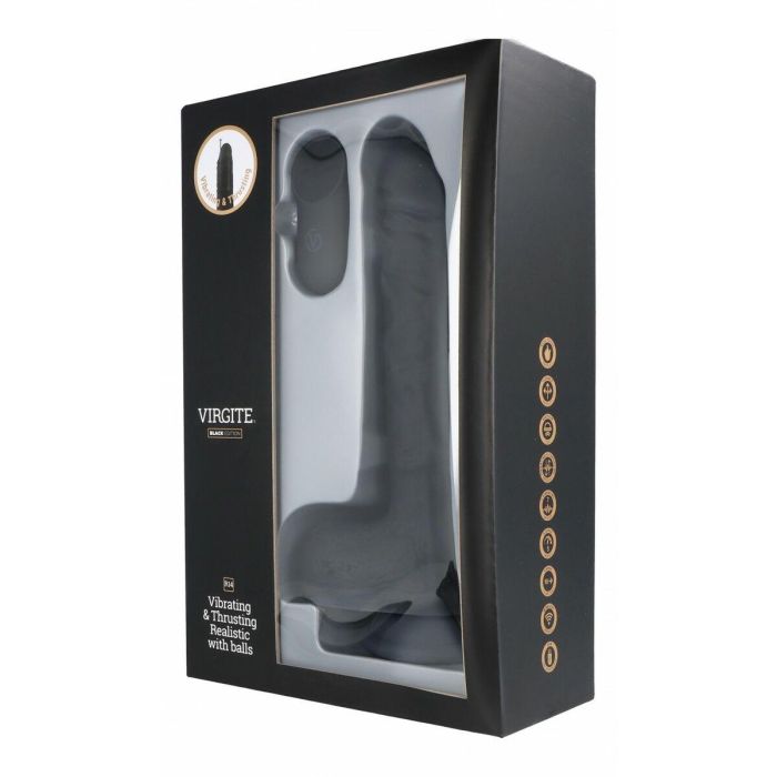 Consolador Realista Virgite R14 Negro 23 cm 3 Consolador Realista Virgite R14 Negro 23 cm 3