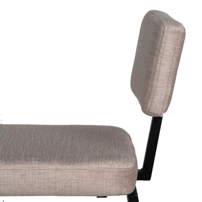 Taburete Beige Tejido-Metal Decoración 39 X 50,50 X 103 cm