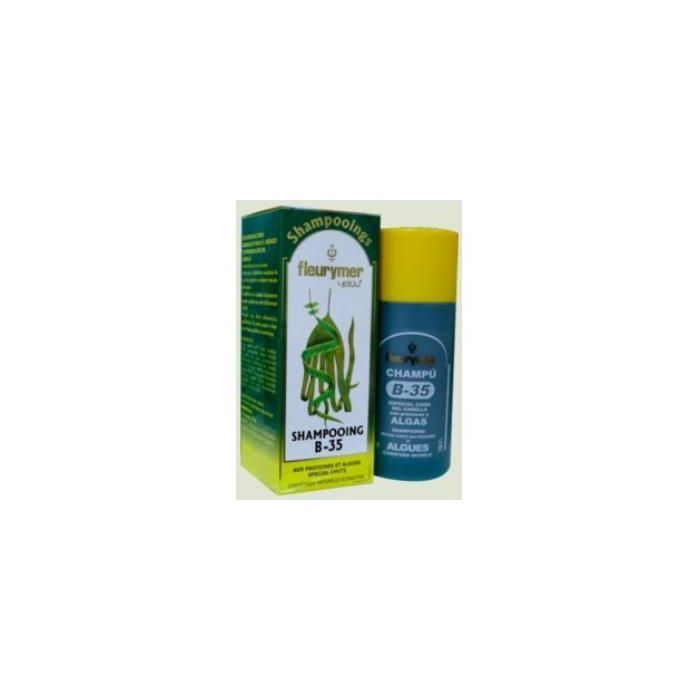 FLEURYMER B-35 Champú Anticaída para Cabello Frágil 200 ml con Romero y Tomillo